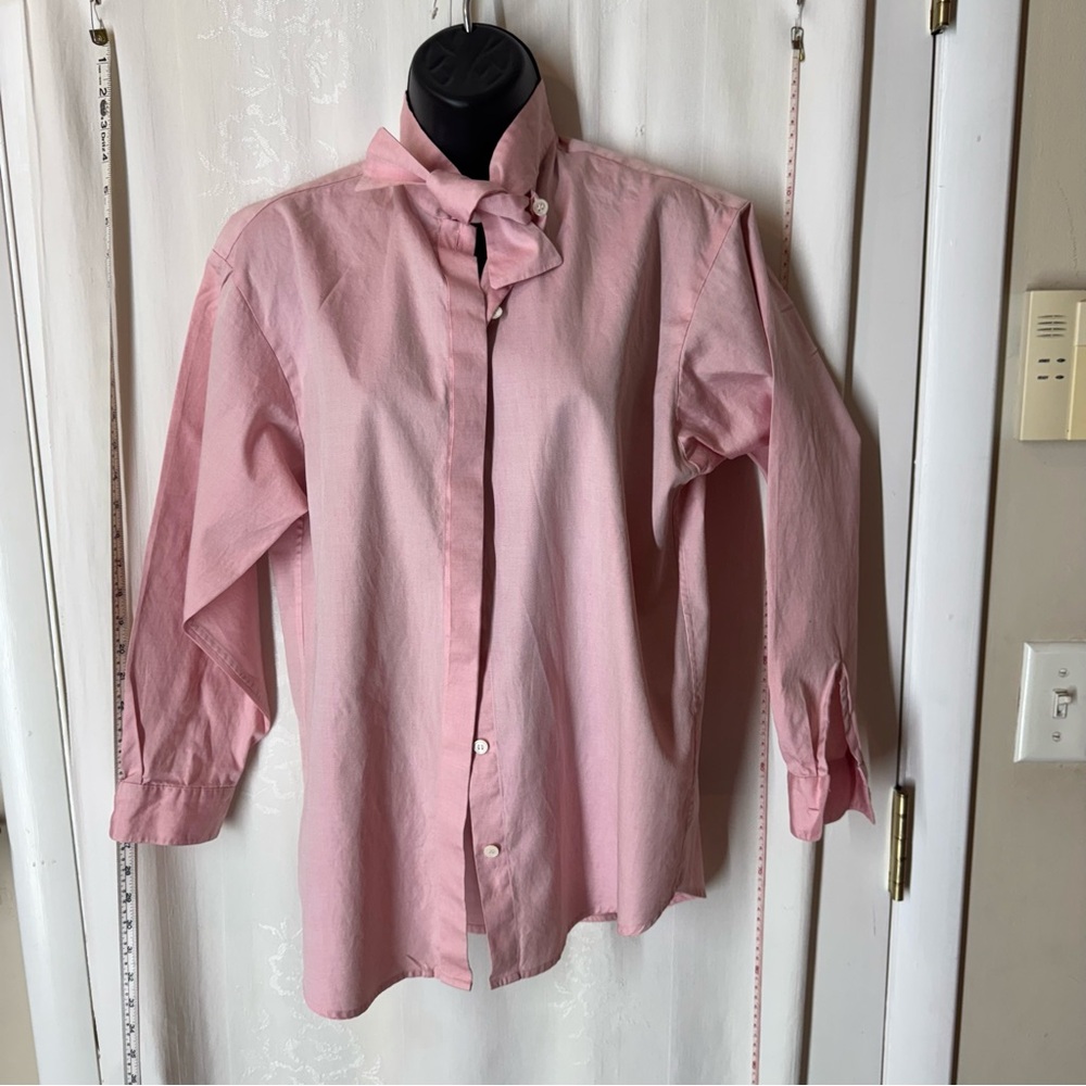 Vintage Women's Perry Ellis Tie Collar Button-Down